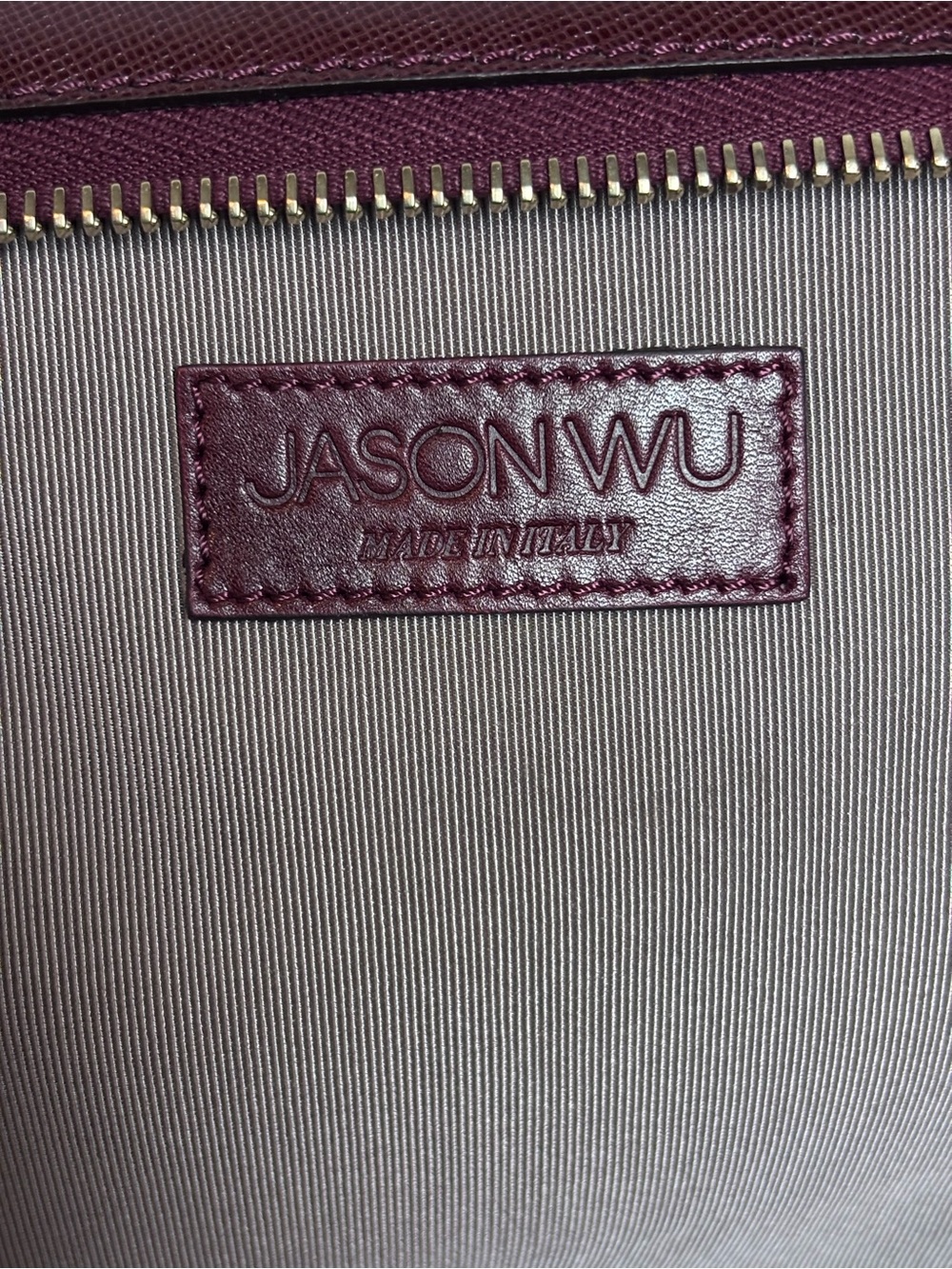 Jason Wu Daphne Smooth Burgundy Leather Luxury Shoulder Bag - Picture 11 of 16
